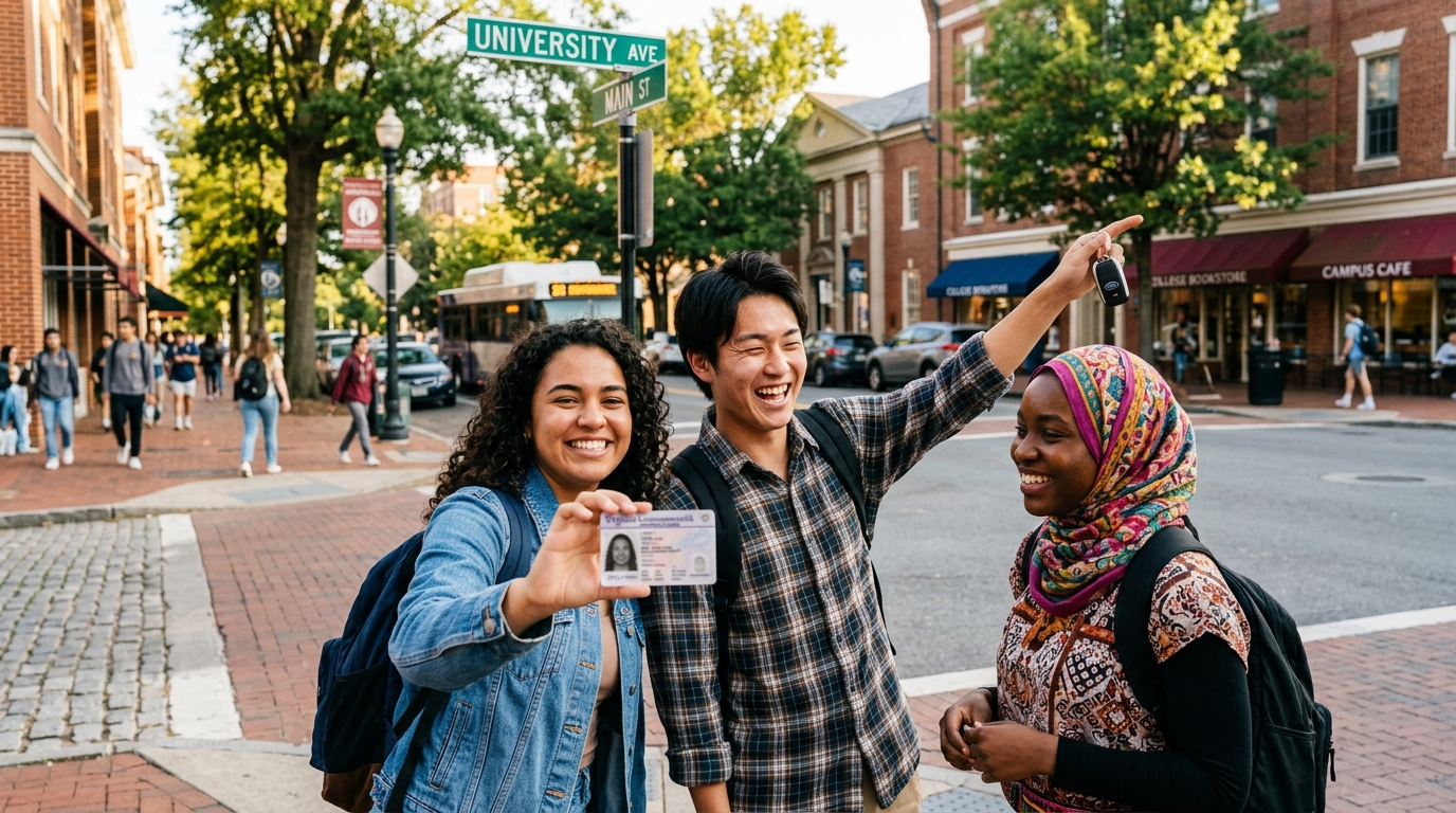 ใบขับขี่อเมริกันสำหรับนักศึกษาต่างชาติ — คุณต้องการหรือไม่?
